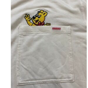 Haribo Gummy Bear Button Up Shirt Cream 1X Oversized JCPENNEY NWT NEW DEADSTOCK